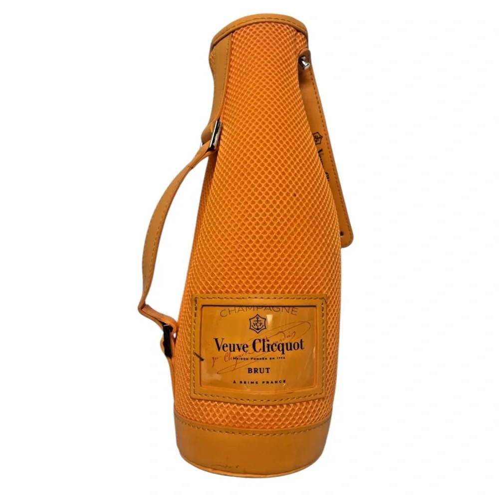 Veuve Clicquot Champagne Ice Jacket Bottle Holder Carrier Coozie Orange/Gold